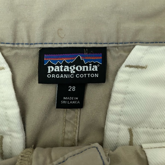 Patagonia Organic Cotton All-Wear Chino Shorts Flat Front Tan Beige Men’s 28 - Picture 3 of 10